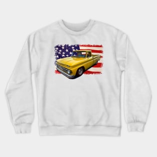 1965 Yellow Chevy C10 Pickup Truck Crewneck Sweatshirt